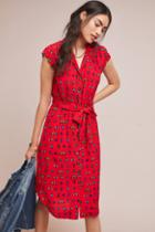 52 Conversations By Anthropologie Colloquial Short-sleeved Shirtdress