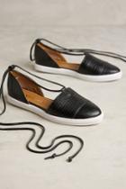 Kaanas St. Maarten Ankle-wrap Flats Black
