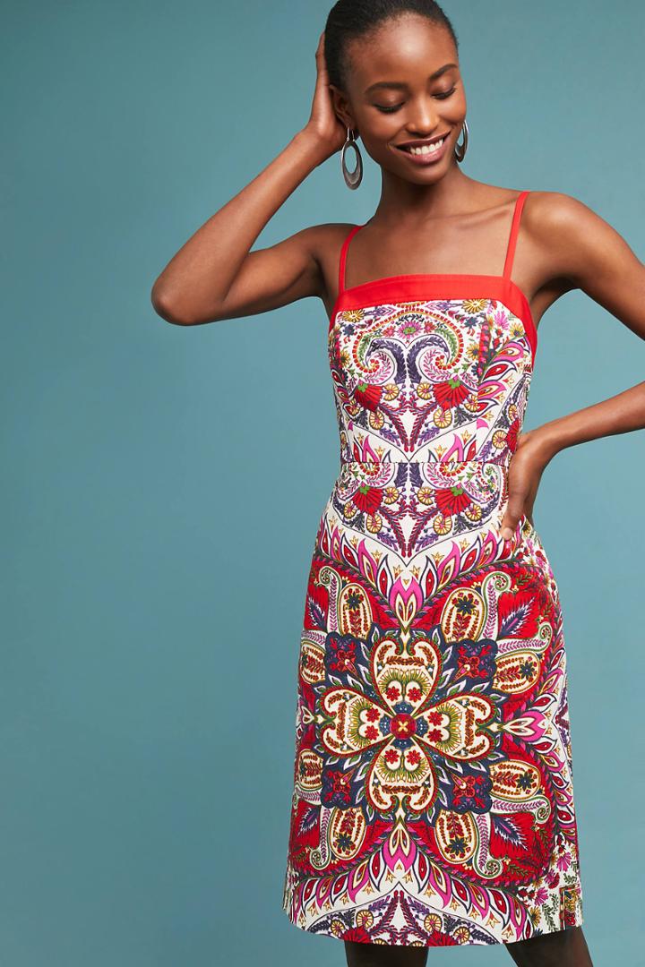 Maeve Paisley Shift Dress