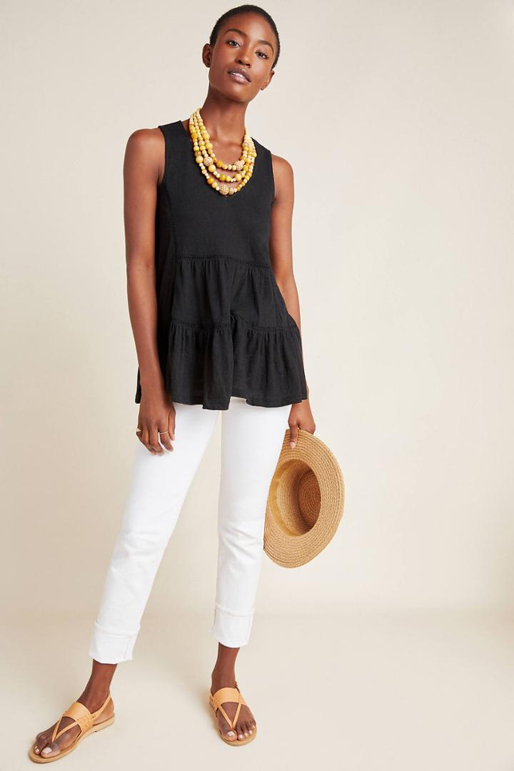 Anthropologie Malaga Tiered Tunic