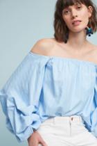 Petersyn Bubbled Off-the-shoulder Blouse