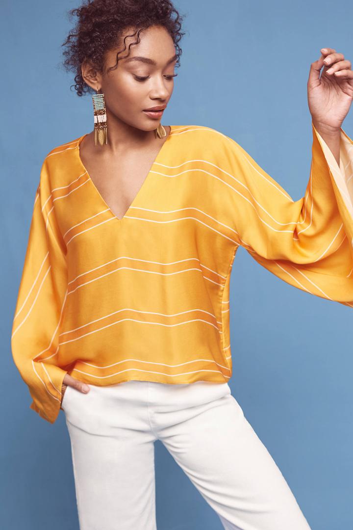 Guapa Striped Kimono Top