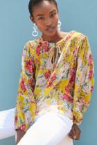 Dolan Left Coast Artemisia Silk Peasant Top