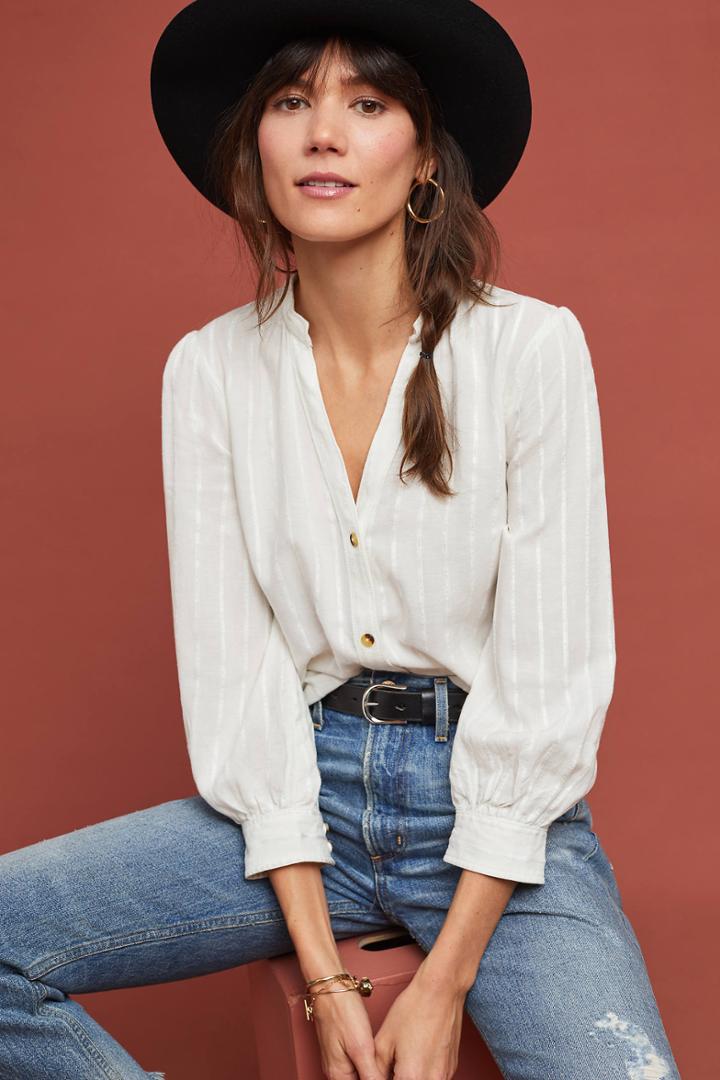 Anthropologie Chelsea Striped Tunic