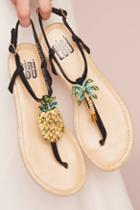 Bibi Lou Pinapple Palm Sandals
