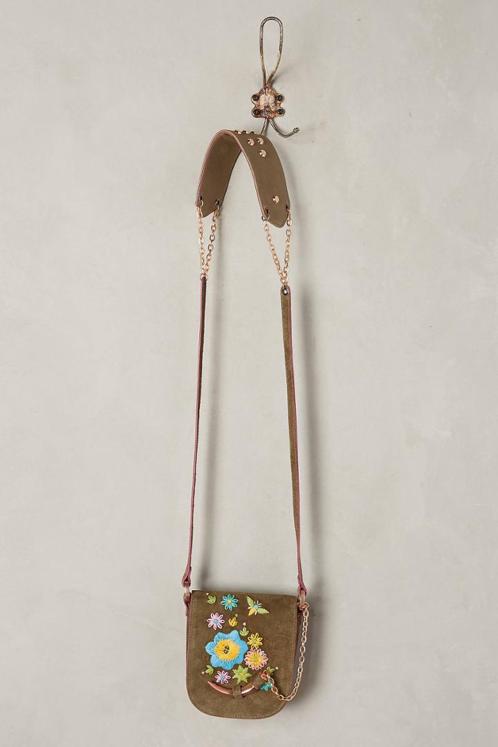 Joey Wolffer Moss Embroidered Crossbody Bag