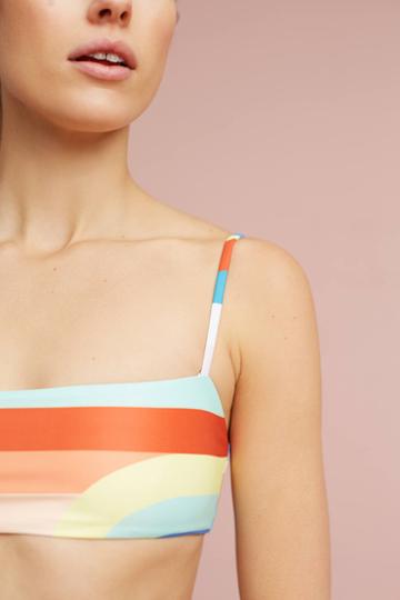 Mara Hoffman Colorblock Swim Bikini Top
