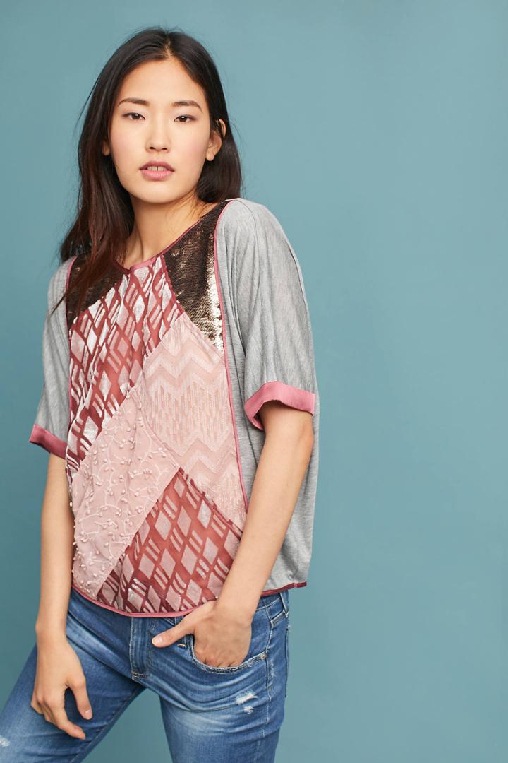 Tiny Velvet Patchwork Tee