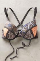 Maaji Molded Mix-print Bikini Top Orange