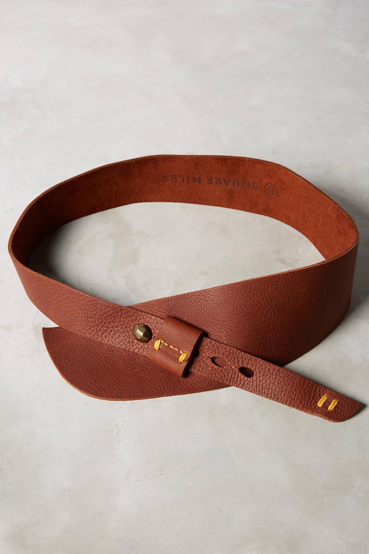 Rissetto Half Moon Leather Belt