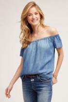 Cloth & Stone Chambray Off-the-shoulder Top