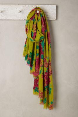 Anthropologie Freshgarden Oblong Scarf