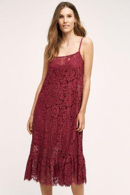 Plenty By Tracy Reese Flounced Lace Midi Dress