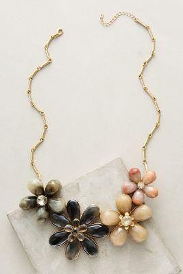 Anthropologie Trina Floral Bib Necklace