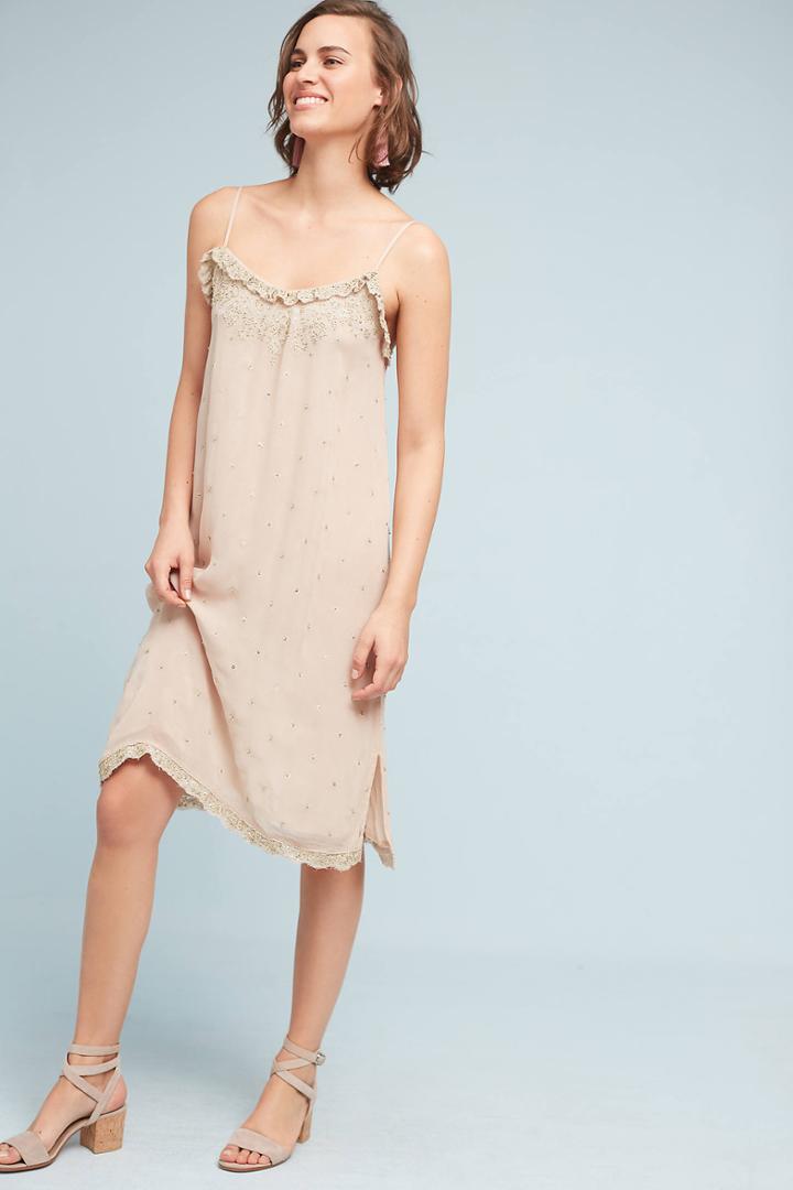 Love Sam Suri Beaded Slip Dress
