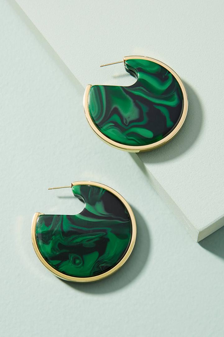 Rachel Comey Nina Stone-filled Hoop Earrings