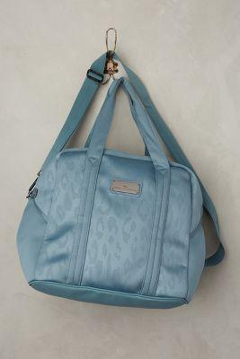 Adidas By Stella Mccartney Blue Leopard Gym Bag