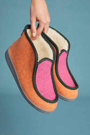 Penelope Chilvers Shearling-lined Slipper Booties