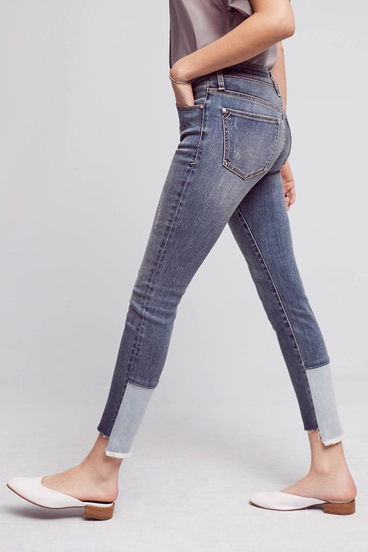 Pilcro Script High-rise High-low Skinny Jeans