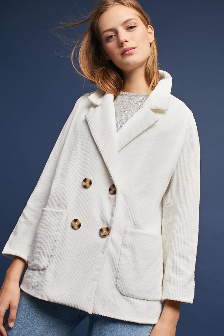 Cartonnier Buttoned Corduroy Blazer
