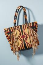 Antik Batik Hedia Straw Tote Bag