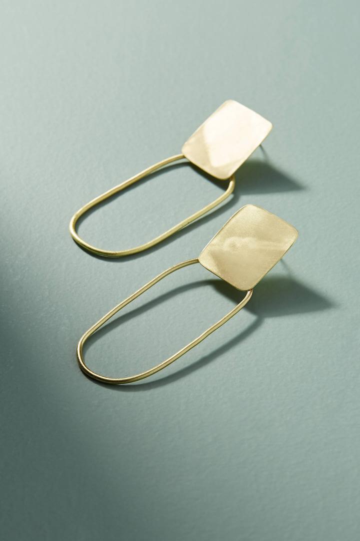 Sibilia Elliptical Orb Hoop Earrngs