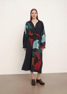 Vince Abstract Painted Slim Fitted Wrap Dress