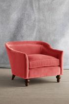 Anthropologie Velvet Holloway Armchair