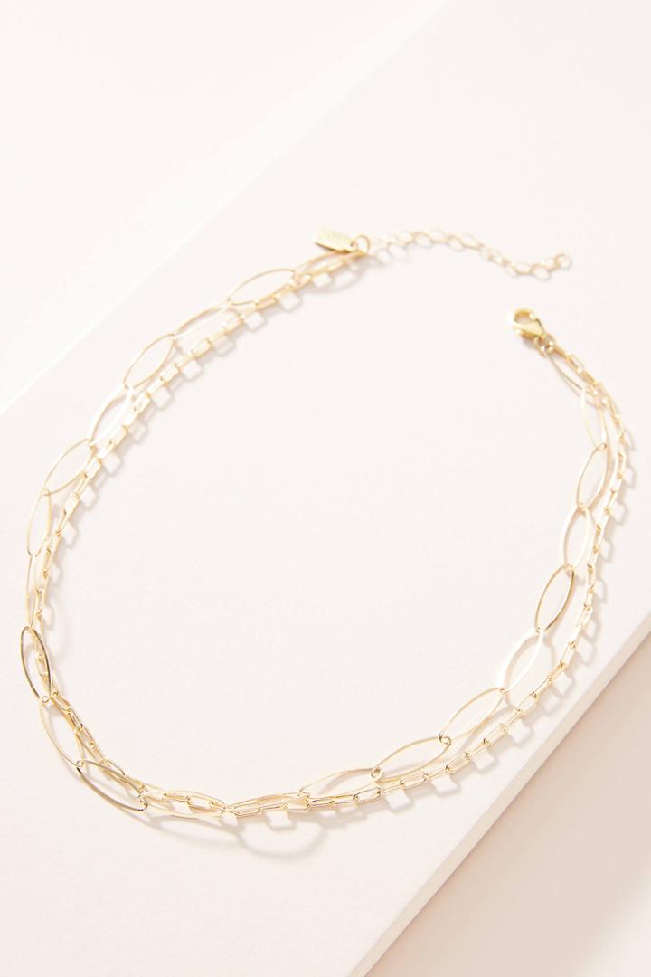Electric Picks Jewelry Big Little Chain Layered Necklace