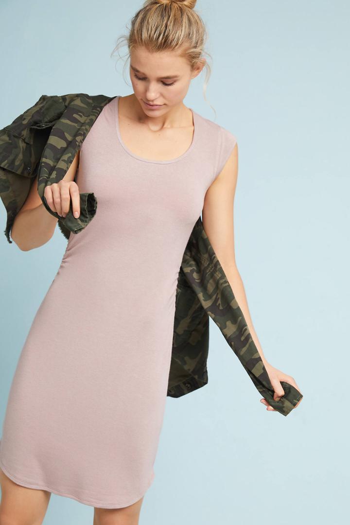 Bordeaux Madelyn Ruched Dress