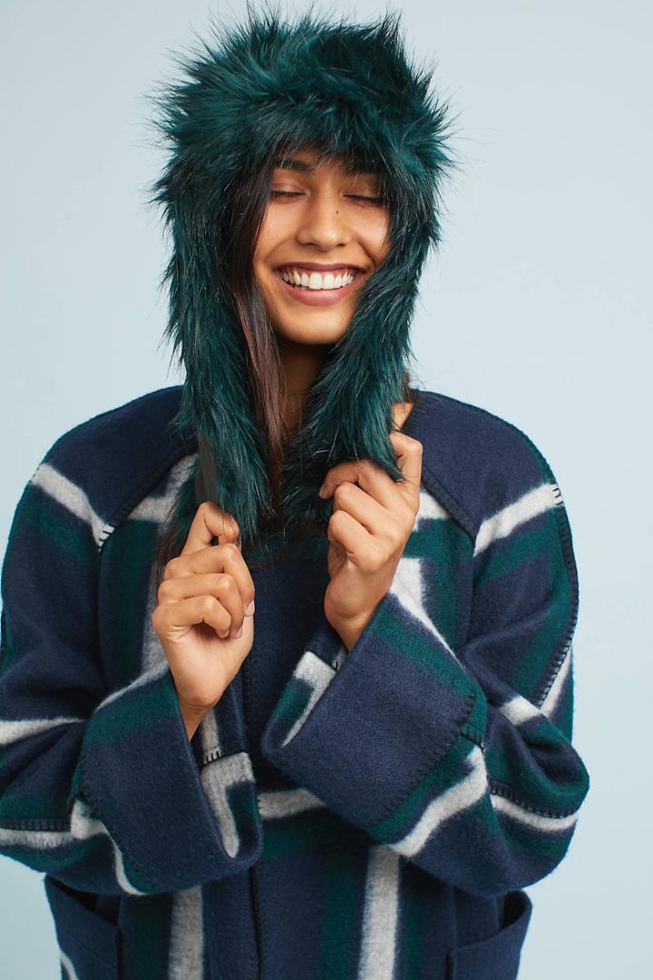 Helen Moore Spruce Faux Fur Trapper Hat