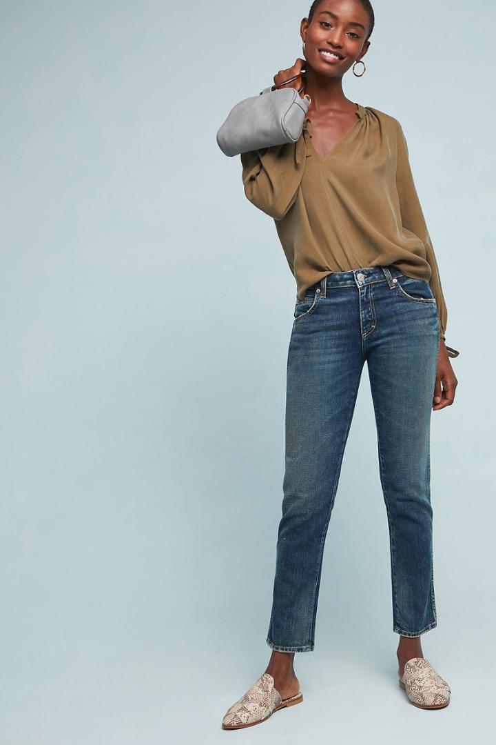 Amo Kate Mid-rise Straight Jeans