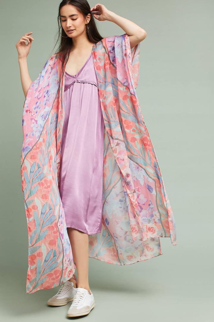 Elizabeth Gillett Mosaic Floral Kimono