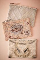 Anthropologie Santal Beaded Pouch