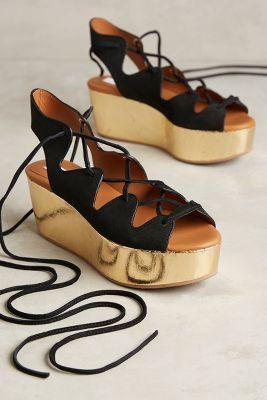 See By Chloe Liana Platform Gladiators Black