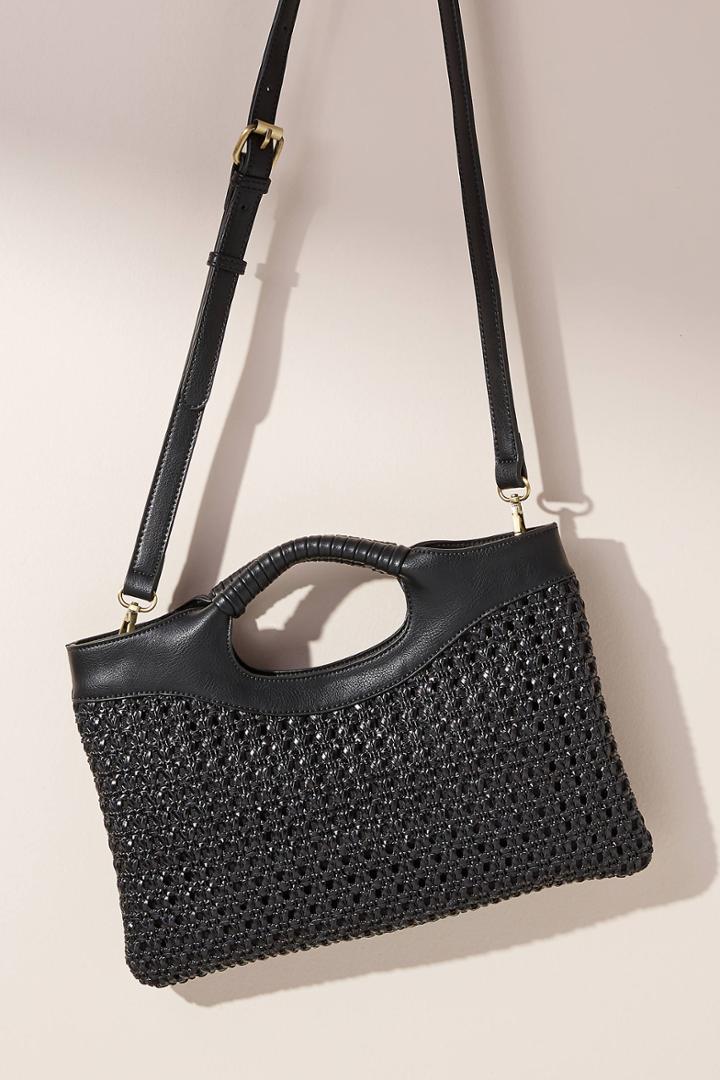 Anthropologie Morgan Woven Crossbody Bag