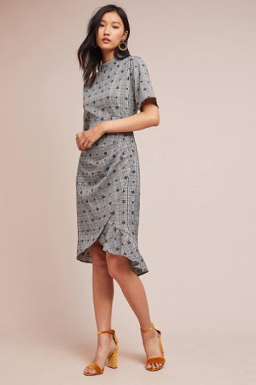 Lenon Embroidered Plaid Dress
