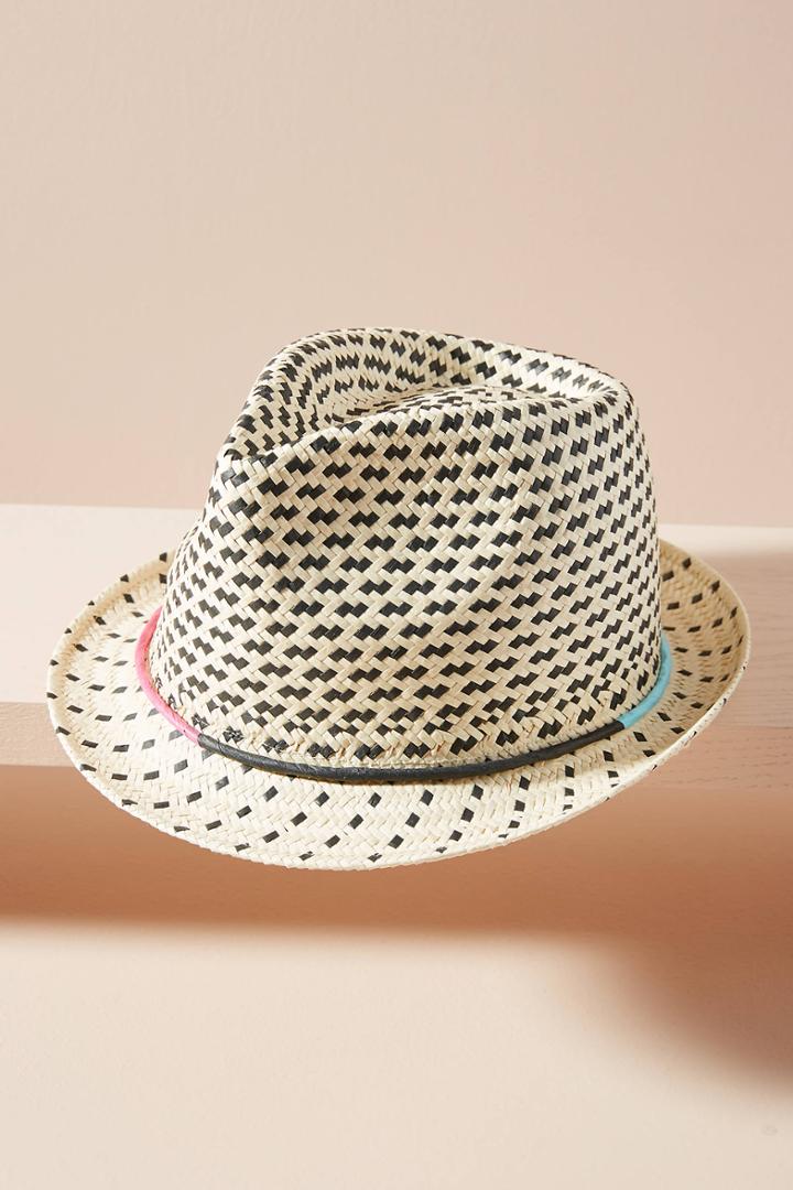 Anthropologie Devan Embroidered Fedora