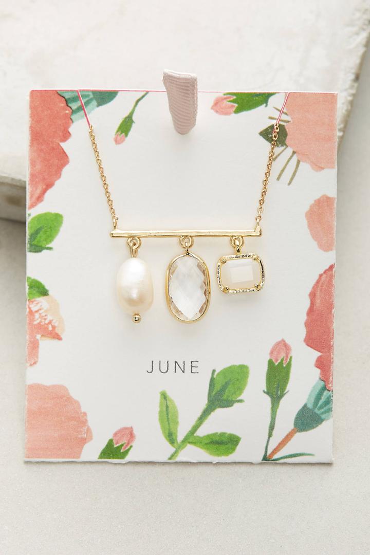 Anthropologie Birthstone Necklace