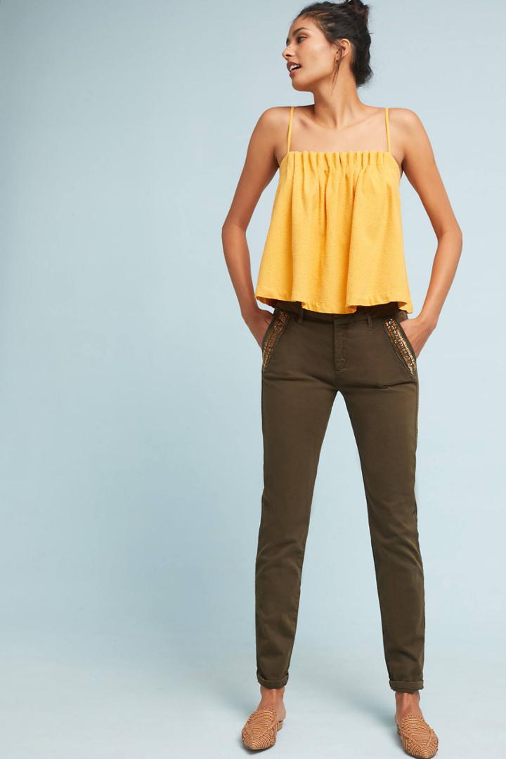 Reiko Embellished Chino Trousers