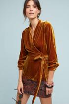 Moulinette Soeurs Vivenne Velvet Wrap Top