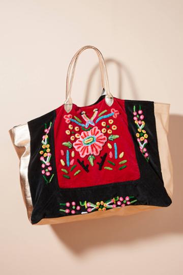 Momo Design Embroidered Glimmer Tote