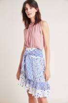 Maeve Lillian Tie-front Tiered Skirt