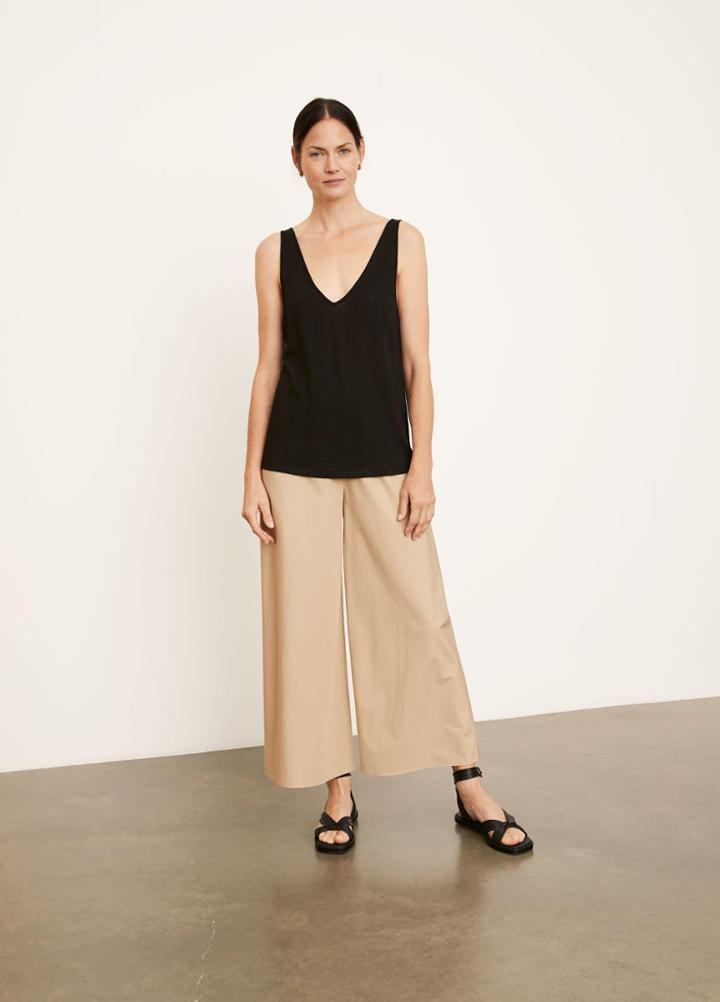 Vince Linen Double V-neck Camisole