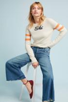Anthropologie Mother The Stunner Roller Crop Fray High-rise Jeans