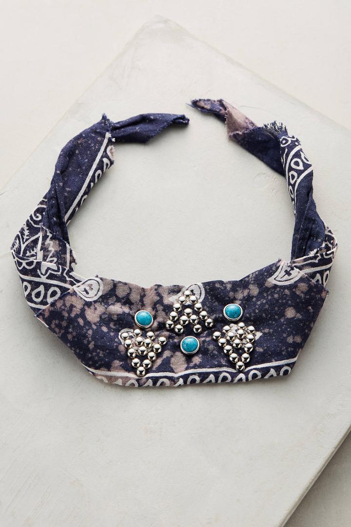 Dannijo Blaine Crystal Bandana Choker