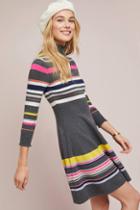Maeve Striped Turtleneck Dress
