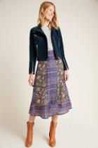 Antik Batik Ketih A-line Silk Maxi Skirt