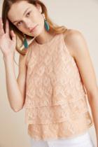 Anthropologie Tiered Lace Blouse
