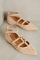 Corso Como Mince Flats Nude/nude Kid Suede/silk Nappa